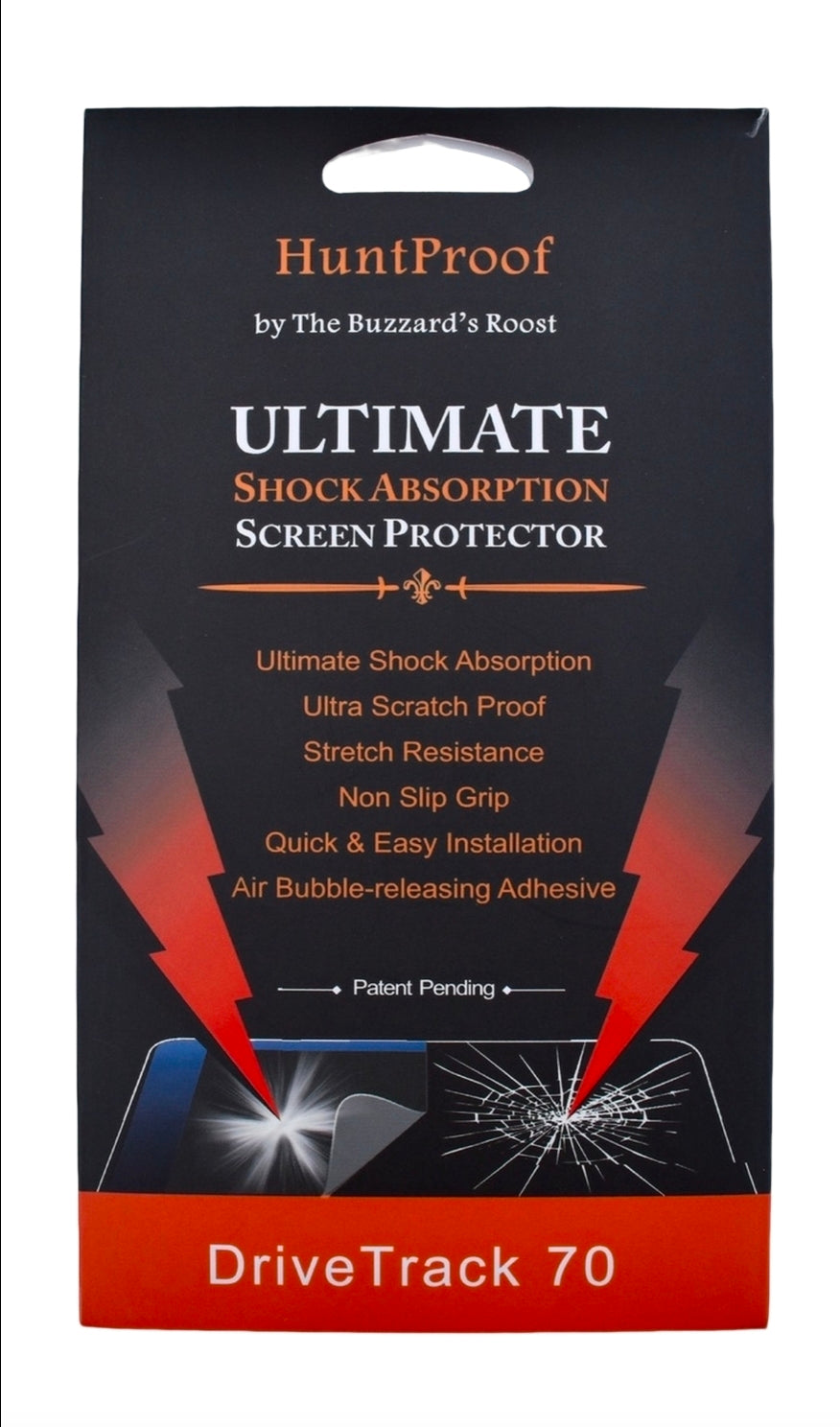 HuntProof Scratch Resistant Screen Protector for Garmin DriveTrack 70
